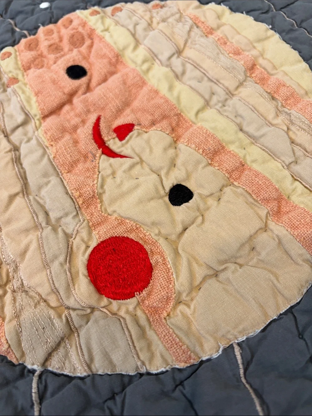 Kids Solar System Quilt  - Gray with Colorful Planets